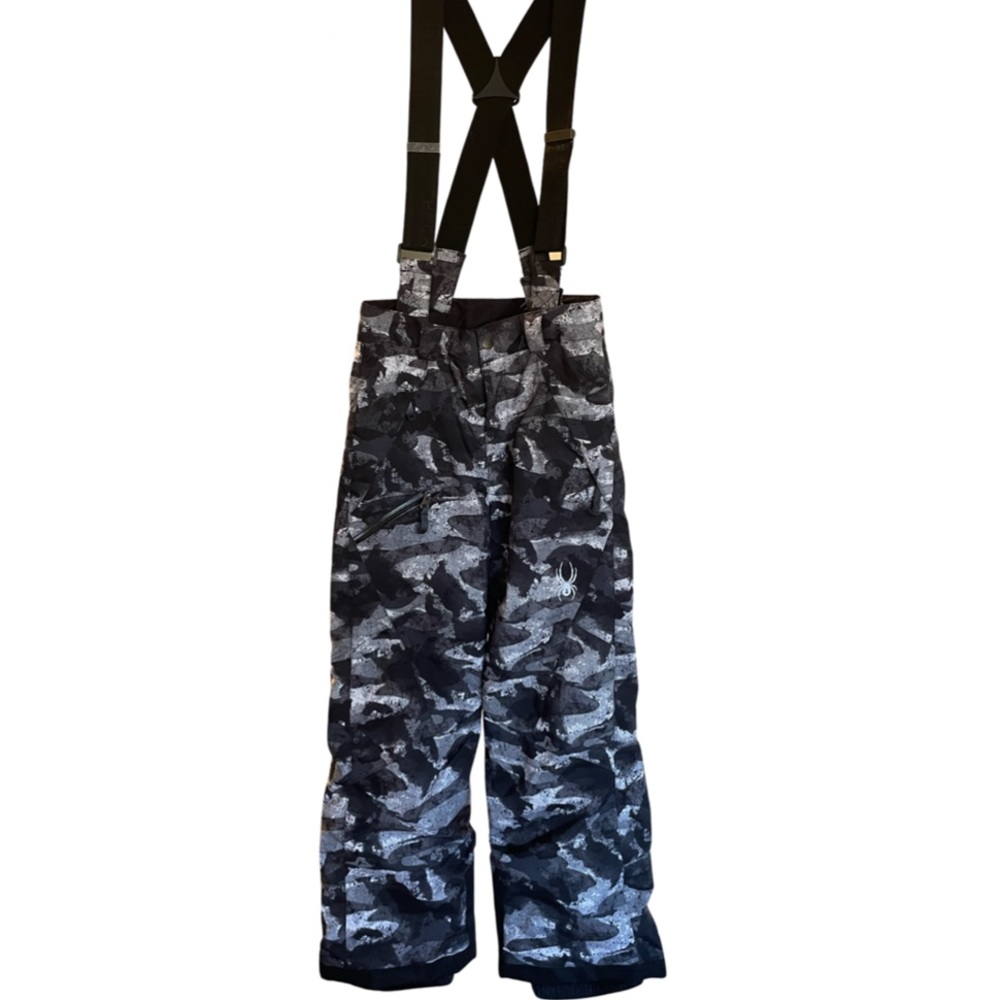Spyder insulated ski pants with removable suspenders.
